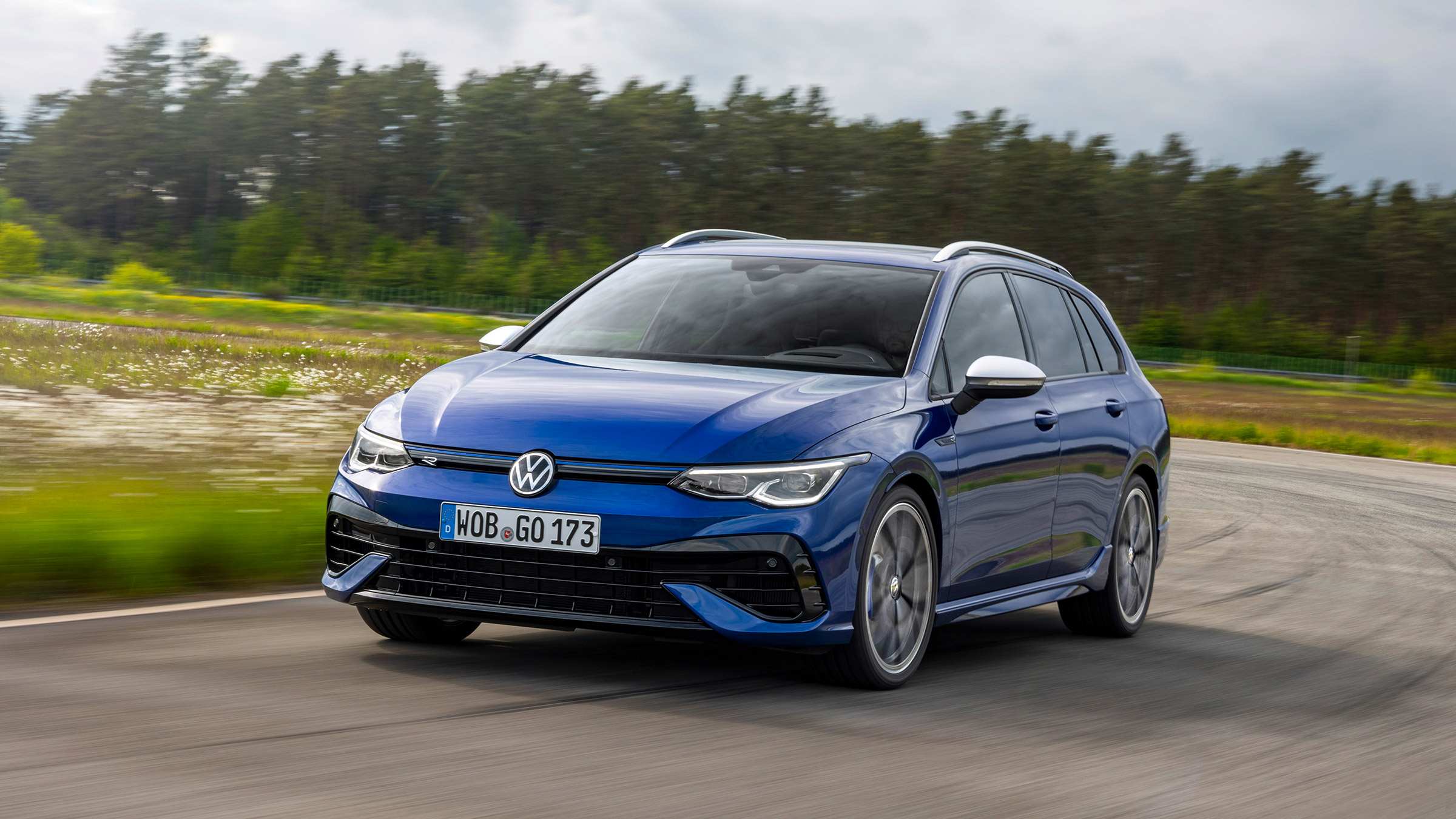 Mk8 Volkswagen Golf R – front quarter