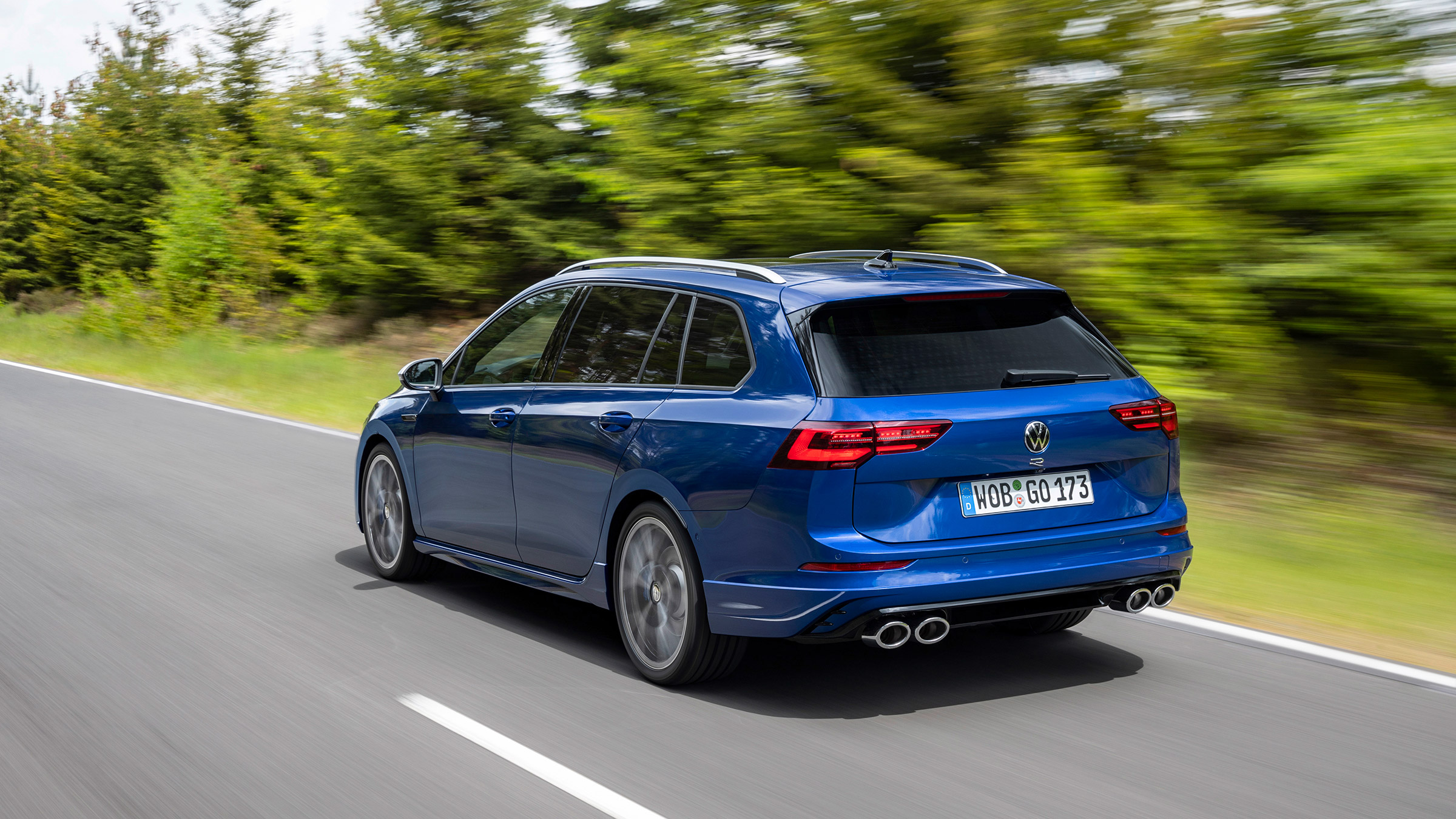 Mk8 Volkswagen Golf R – rear quarter