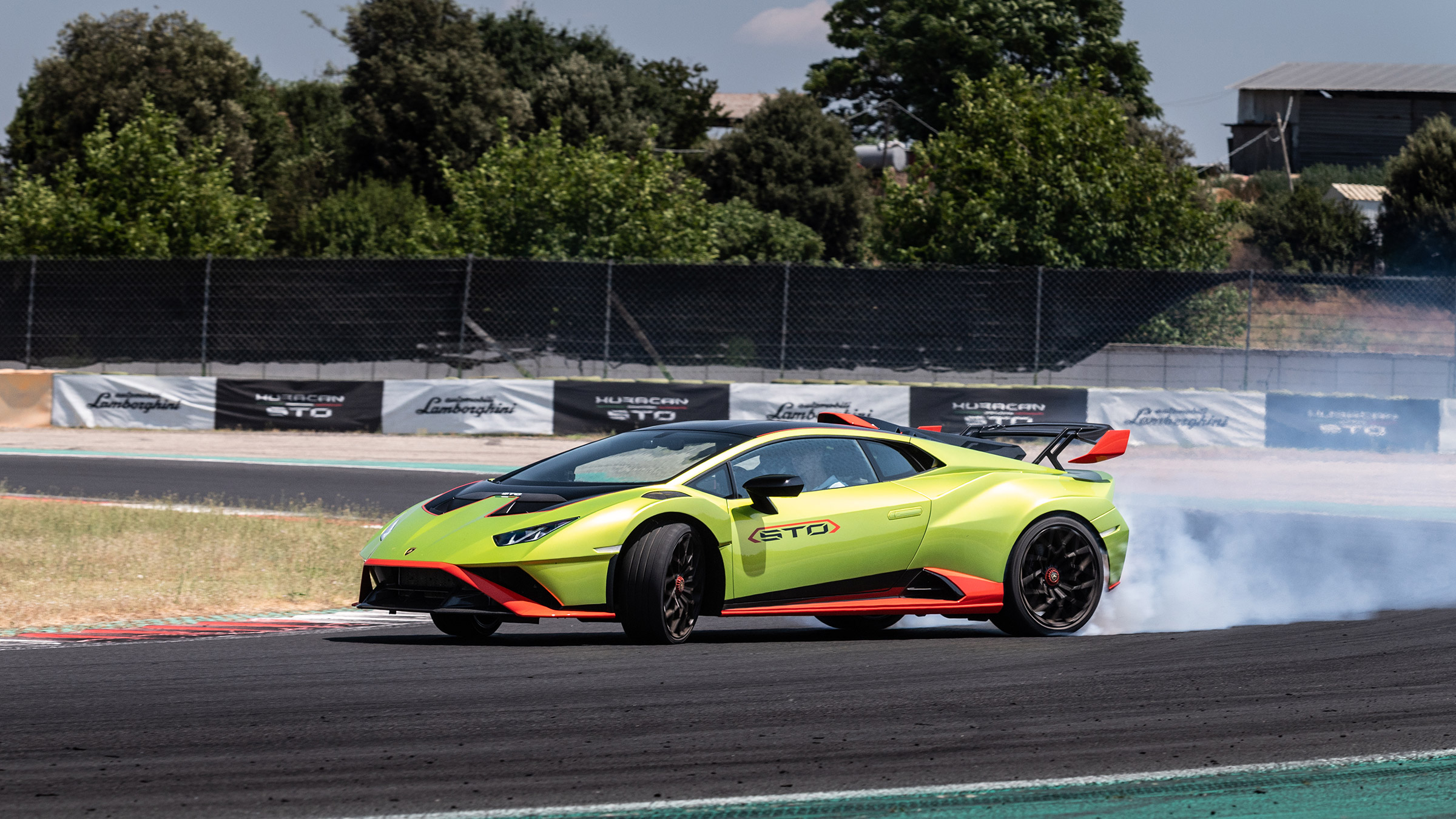 Lamborghini Huracan STO (International) – front quarter action1 