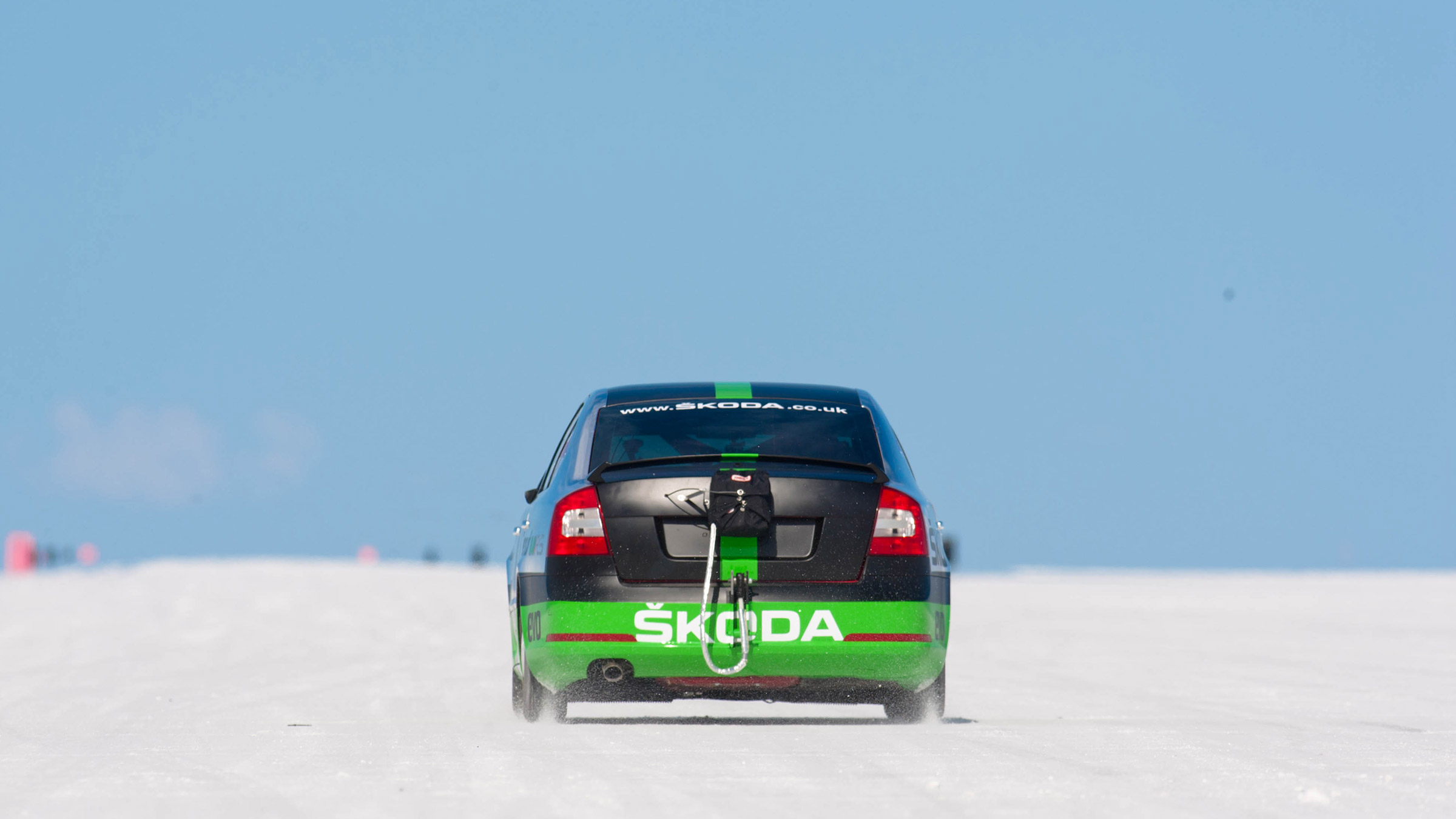 Skoda Octavia at Bonneville – tail