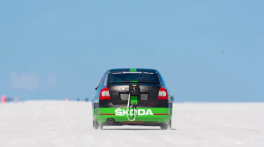 Skoda Octavia at Bonneville – tail