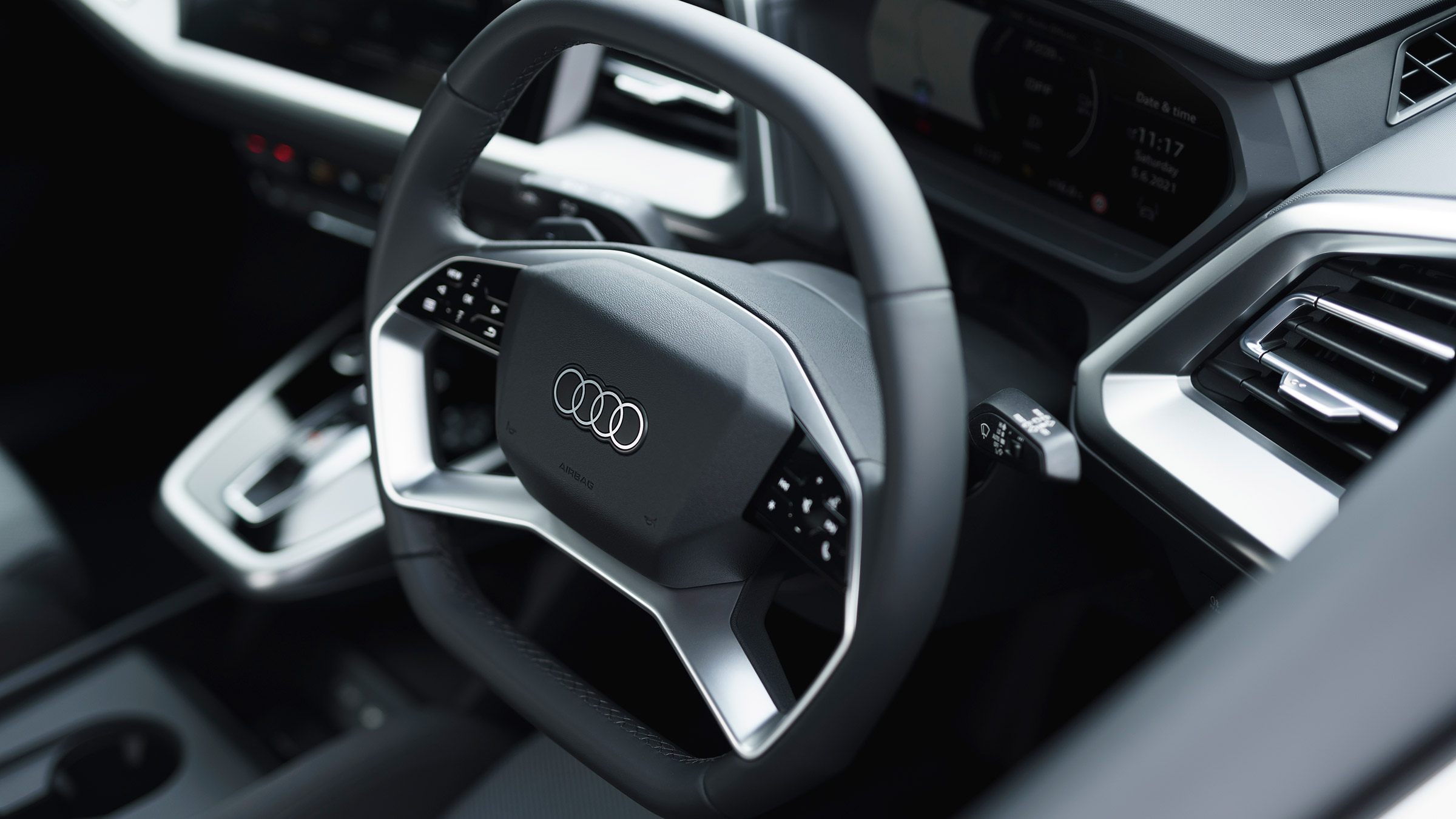 Audi Q4 e-tron 50 – steering wheel