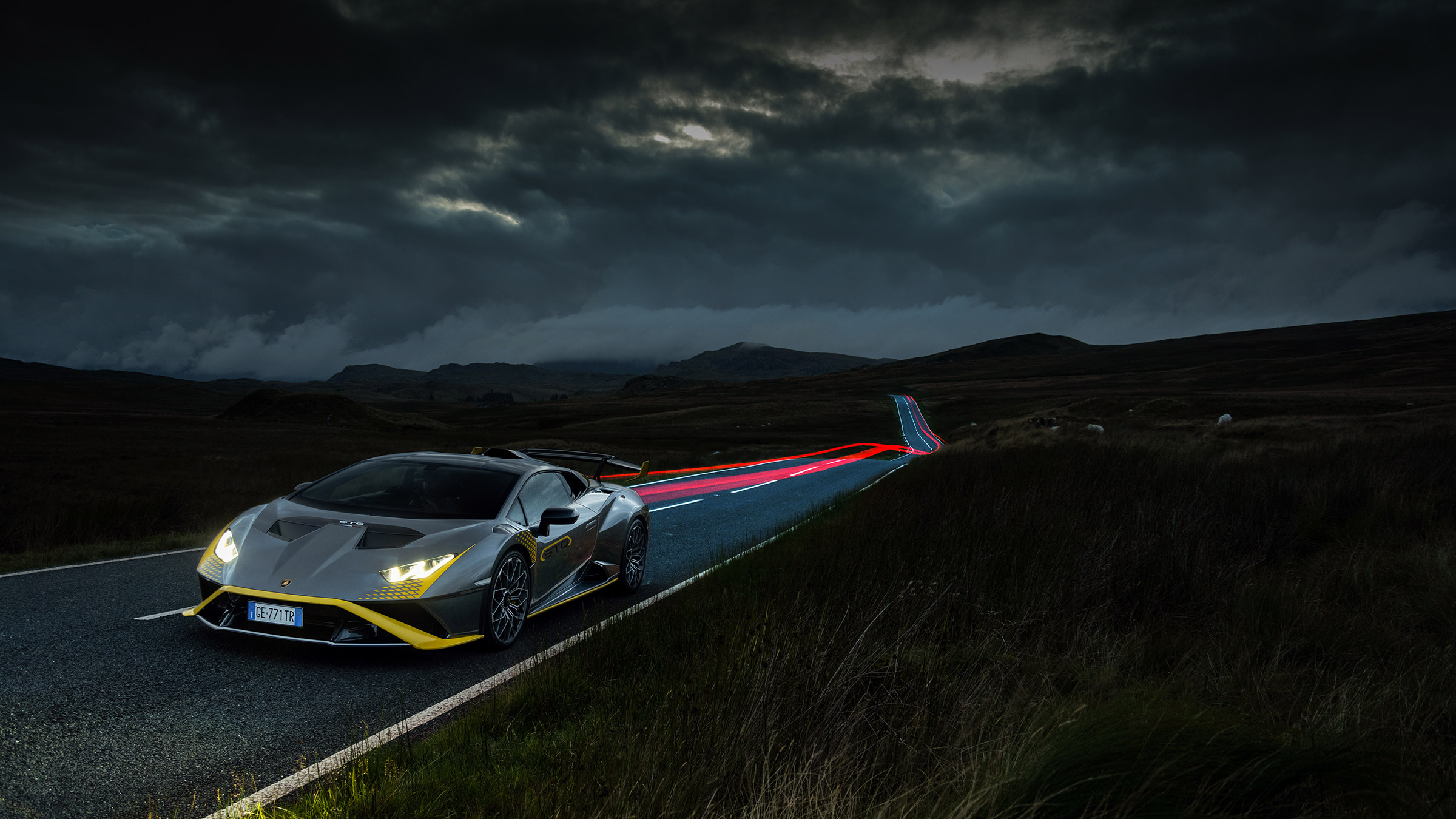 Lamborghini Huracan STO CP – front night