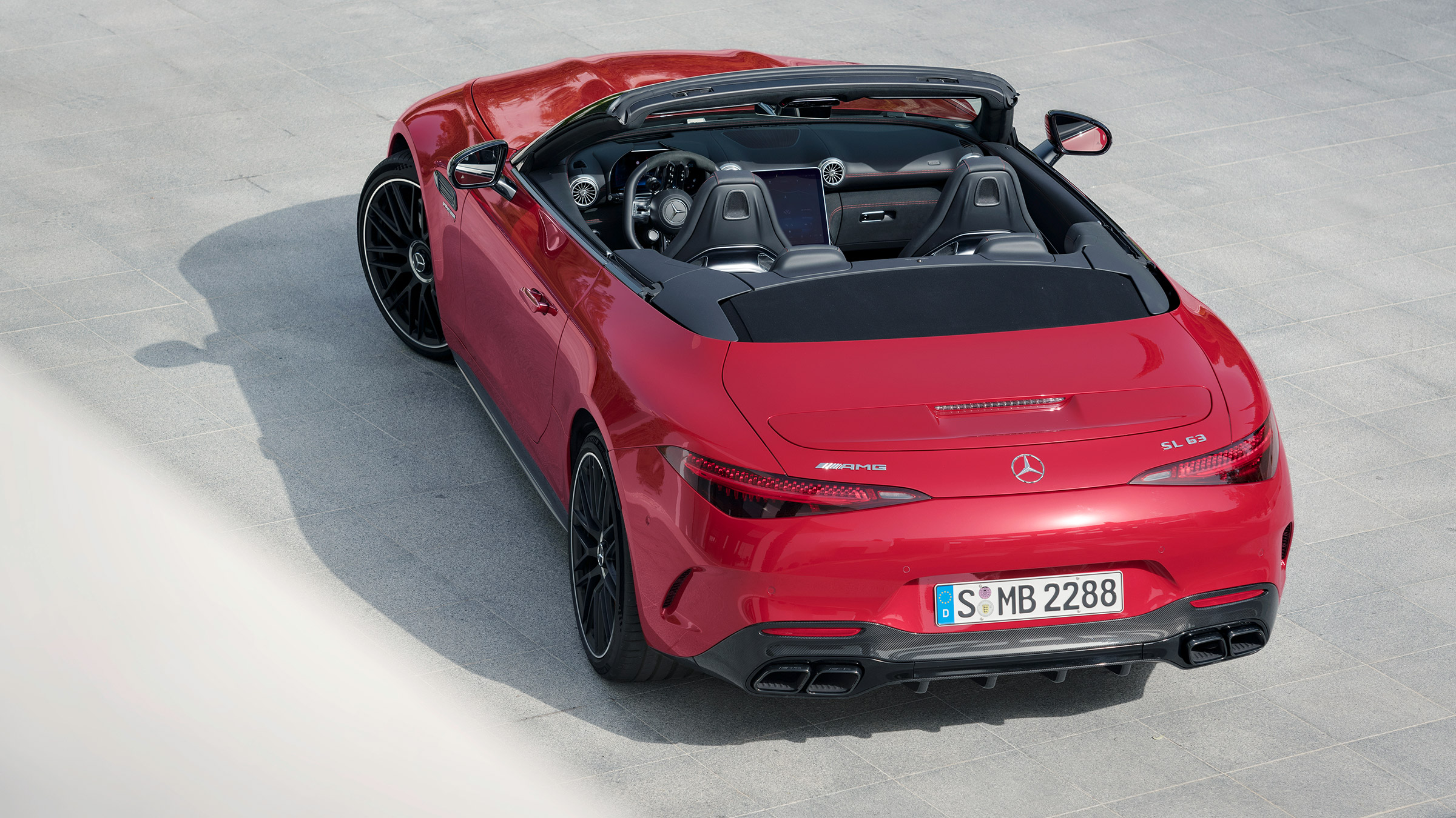 2022 Mercedes SL – rear roof down