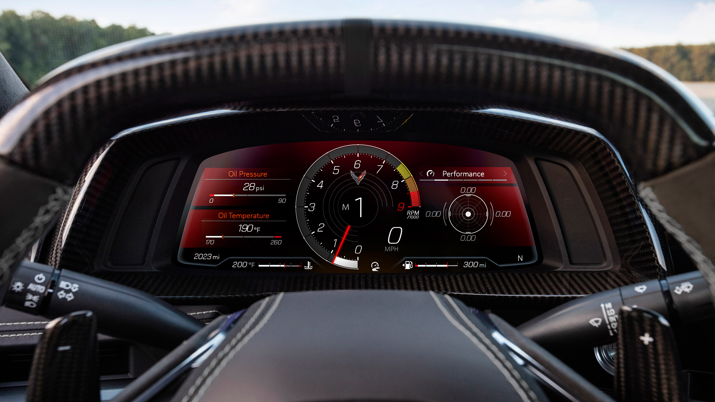 Chevrolet Corvette C8 Z06 – coupe dials