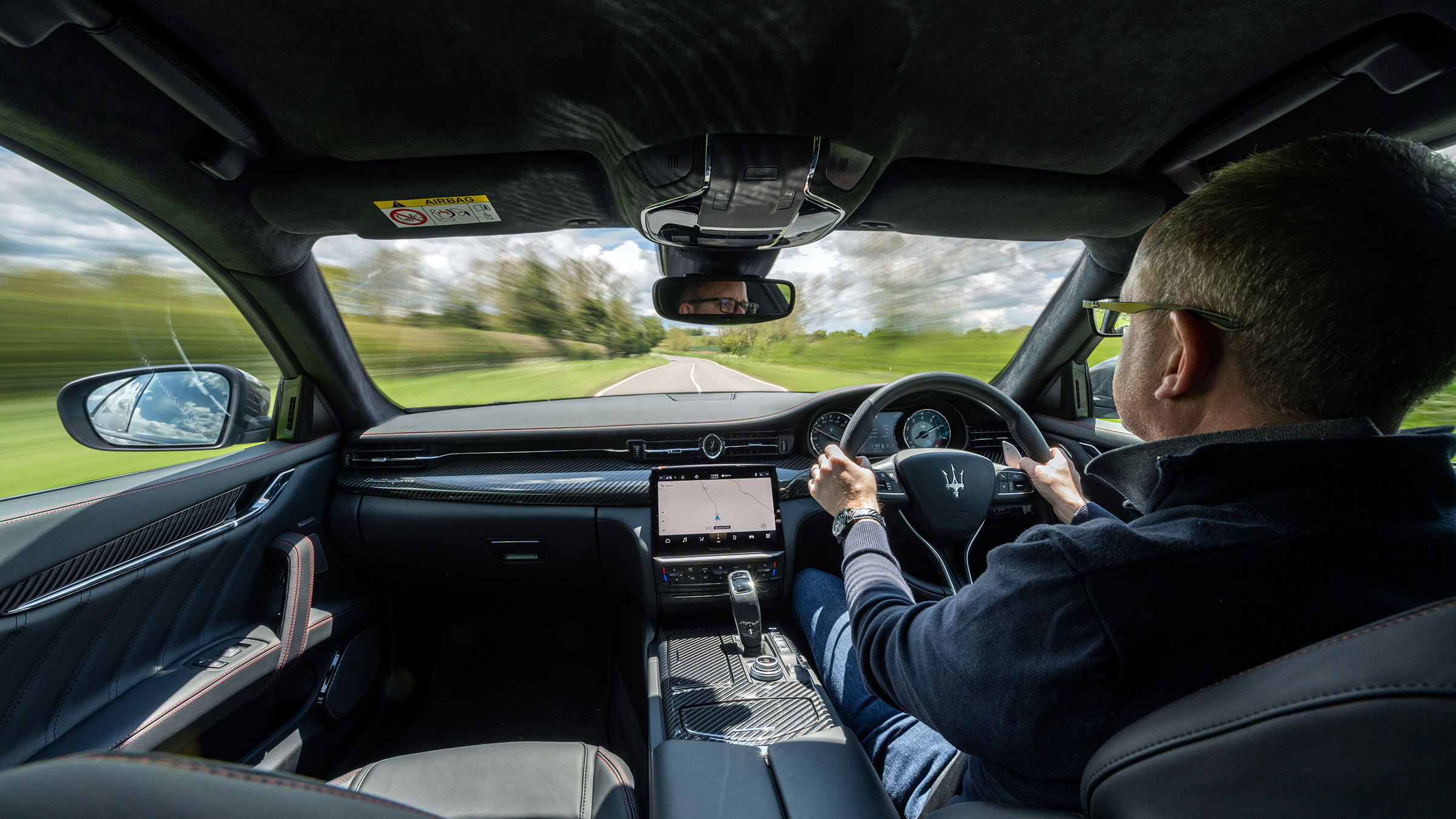 Maserati Quattroporte Trofeo – int driving