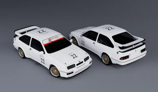 CNC Motorsport AWS Sierra Cosworth RS500 – front and rear