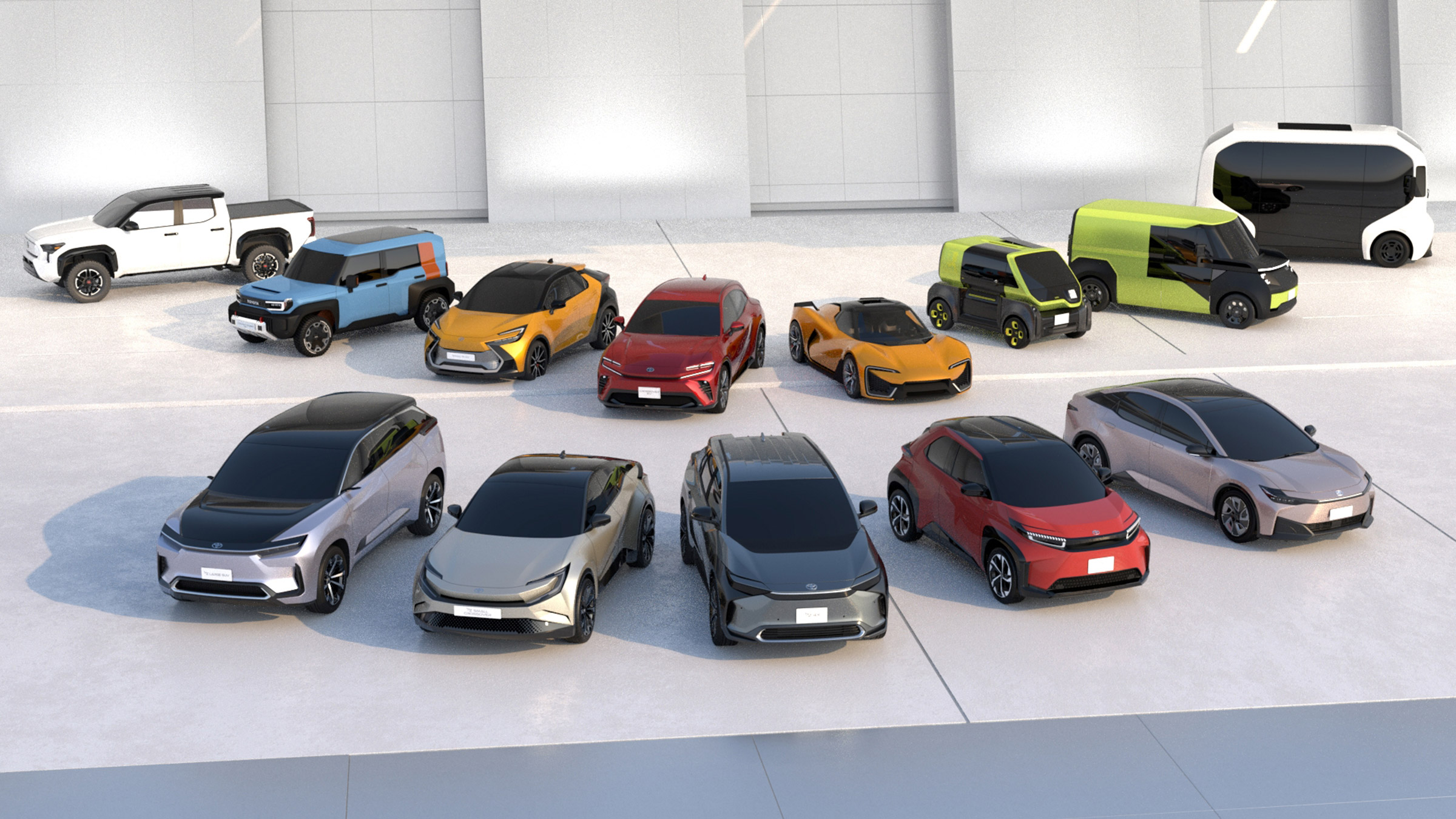 Toyota EV range – range