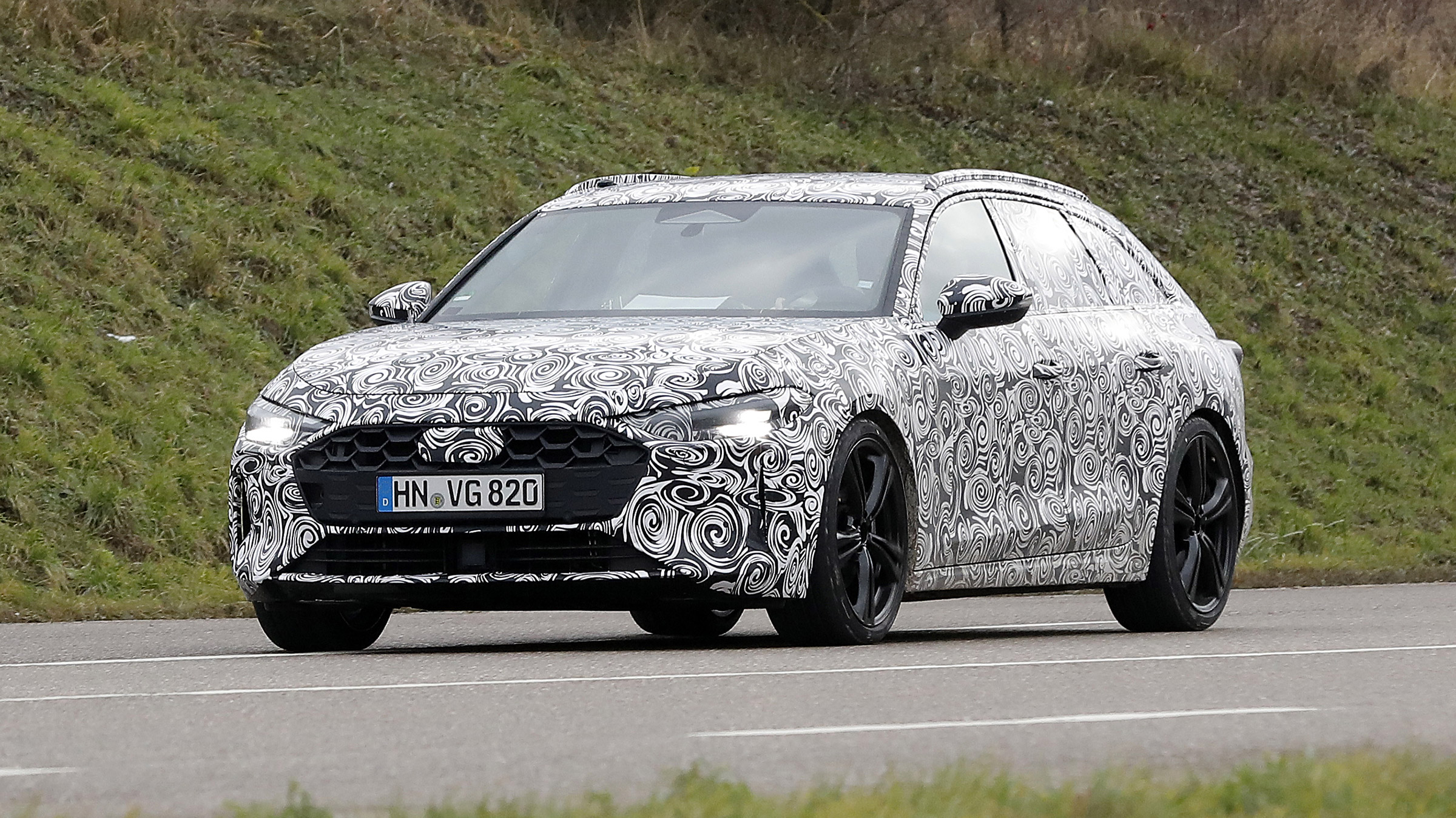 Audi A4 Avant prototype – front quarter