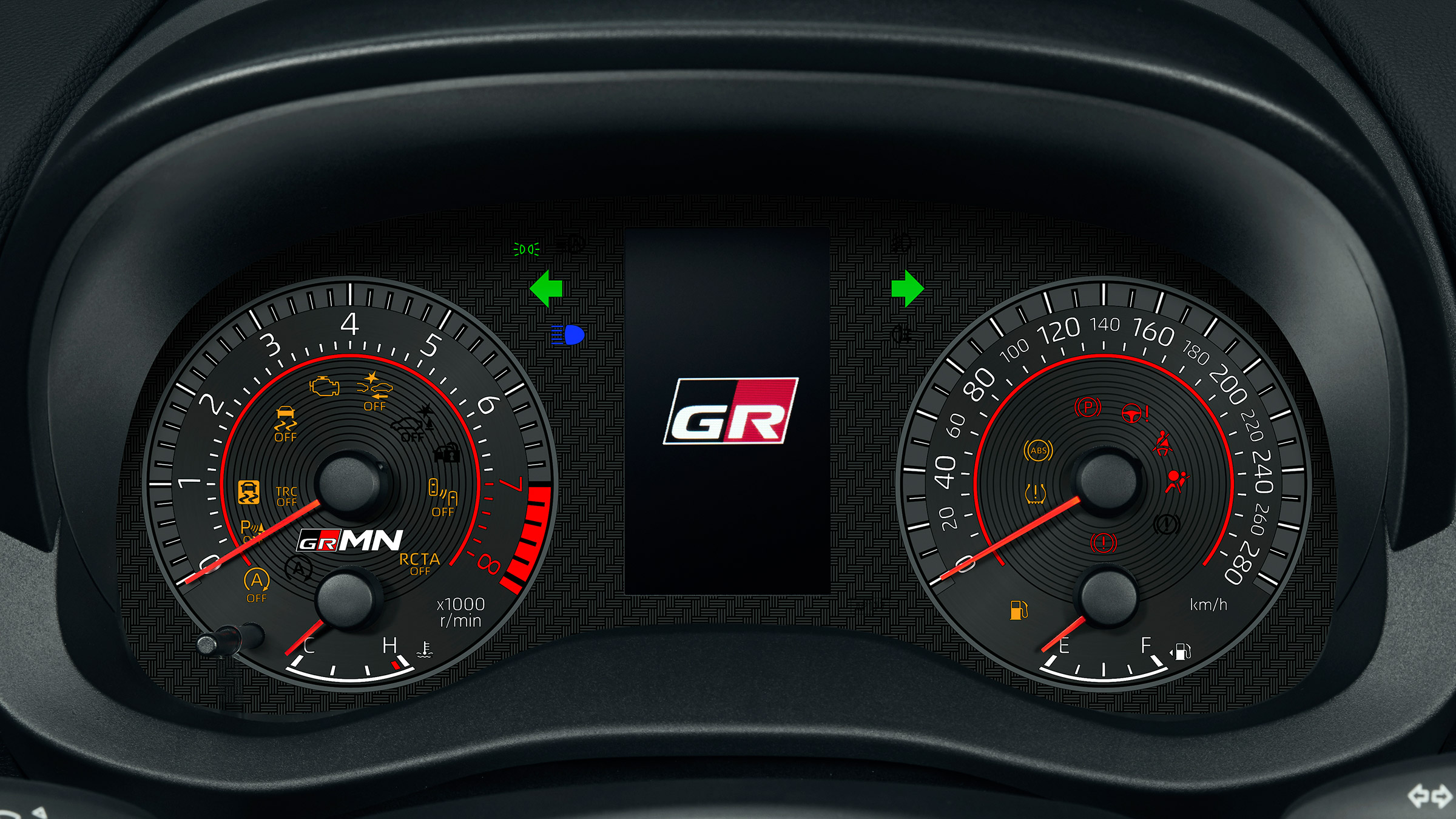 Toyota GRMN Yaris – dials