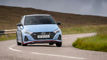 Hyundai i20 N eCoty – front cornering