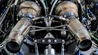Porsche LMDh racer – twin turbos