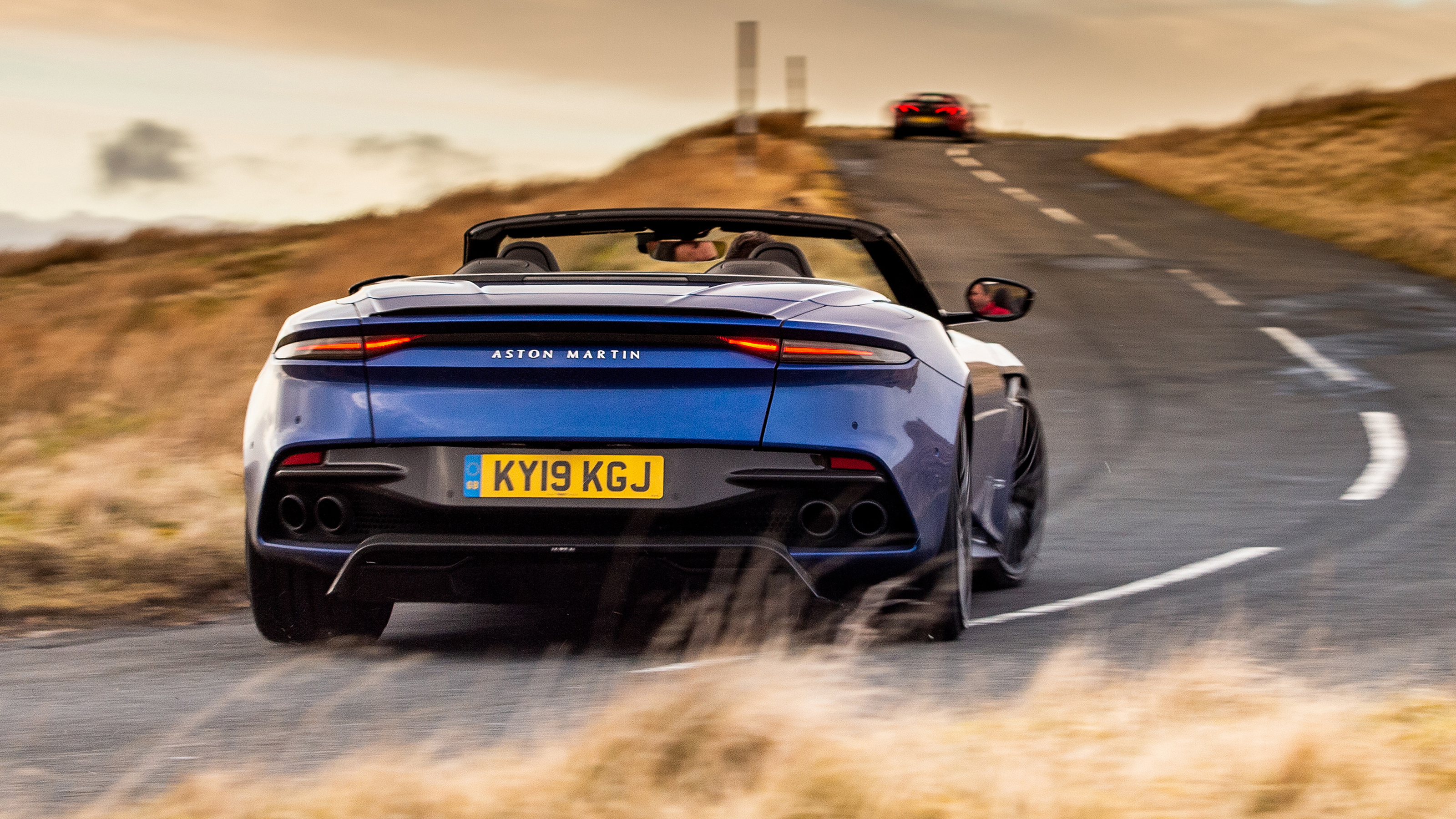 Aston Martin DBS cornering rear