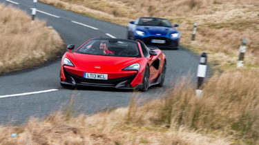 Mclaren 600LT & Aston Martin DBS cornering