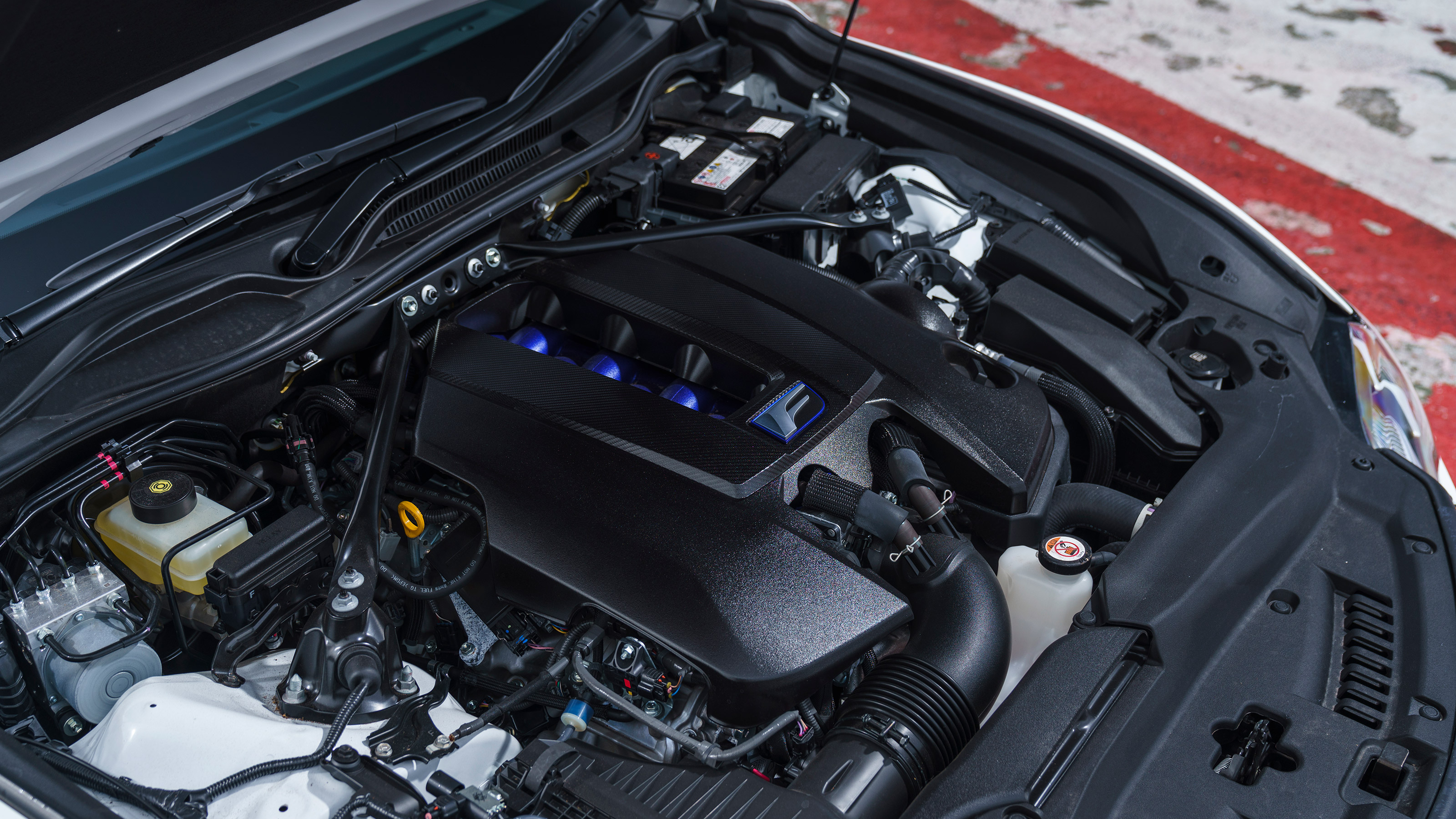 Lexus RC F v Mustang Mach 1 car pictures