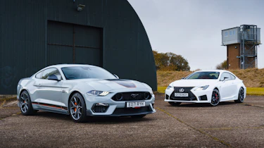 Lexus RC F v Mustang Mach 1 car pictures