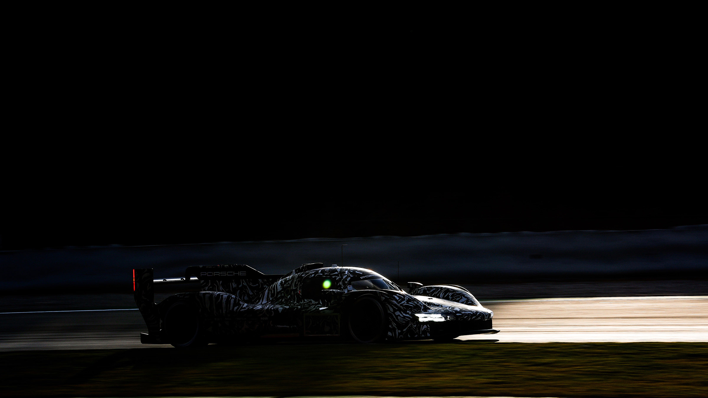 Porsche LMDh Barc testing – dark