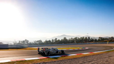 Porsche LMDh Barc testing – rear quarter