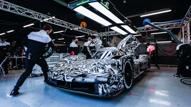 Porsche LMDh Barc testing – paddock