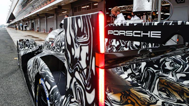 Porsche LMDh Barc testing – wing