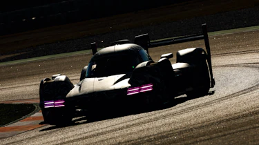 Porsche LMDh Barc testing – front dark