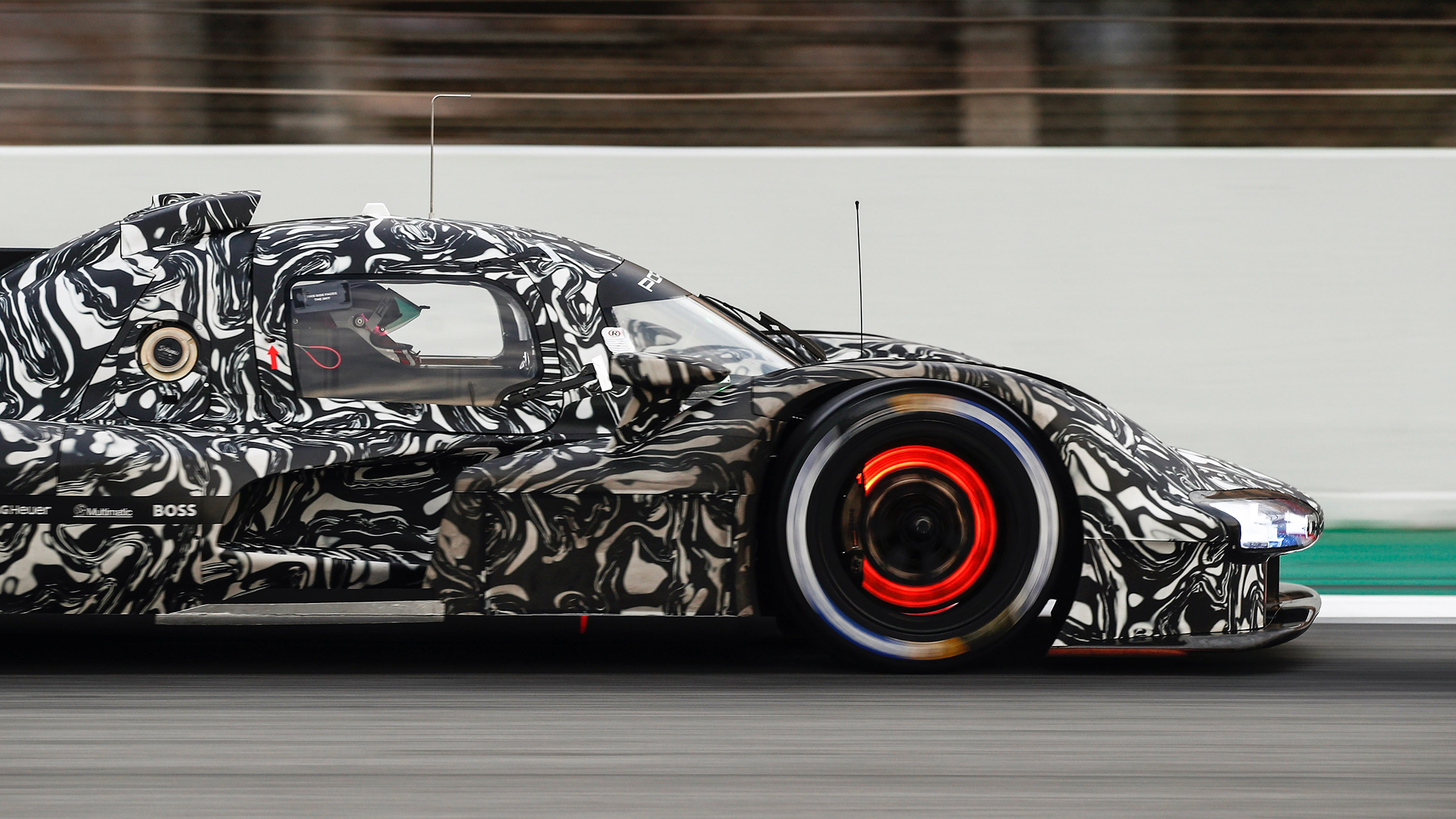 Porsche LMDh Barc testing – brakes