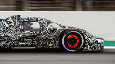 Porsche LMDh Barc testing – brakes