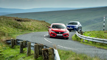 2022 hot hatchbacks battle – front cornering