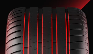 Bridgestone Potenza Sport - asymmetrical construction