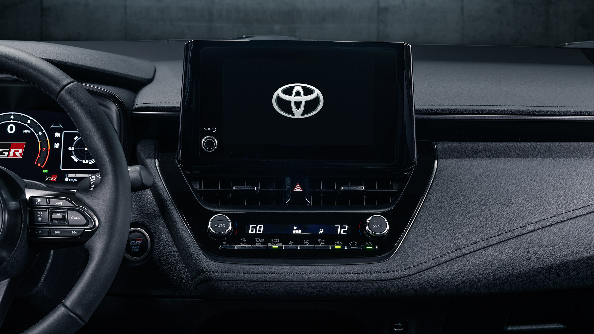 Toyota GR Corolla Core – screen