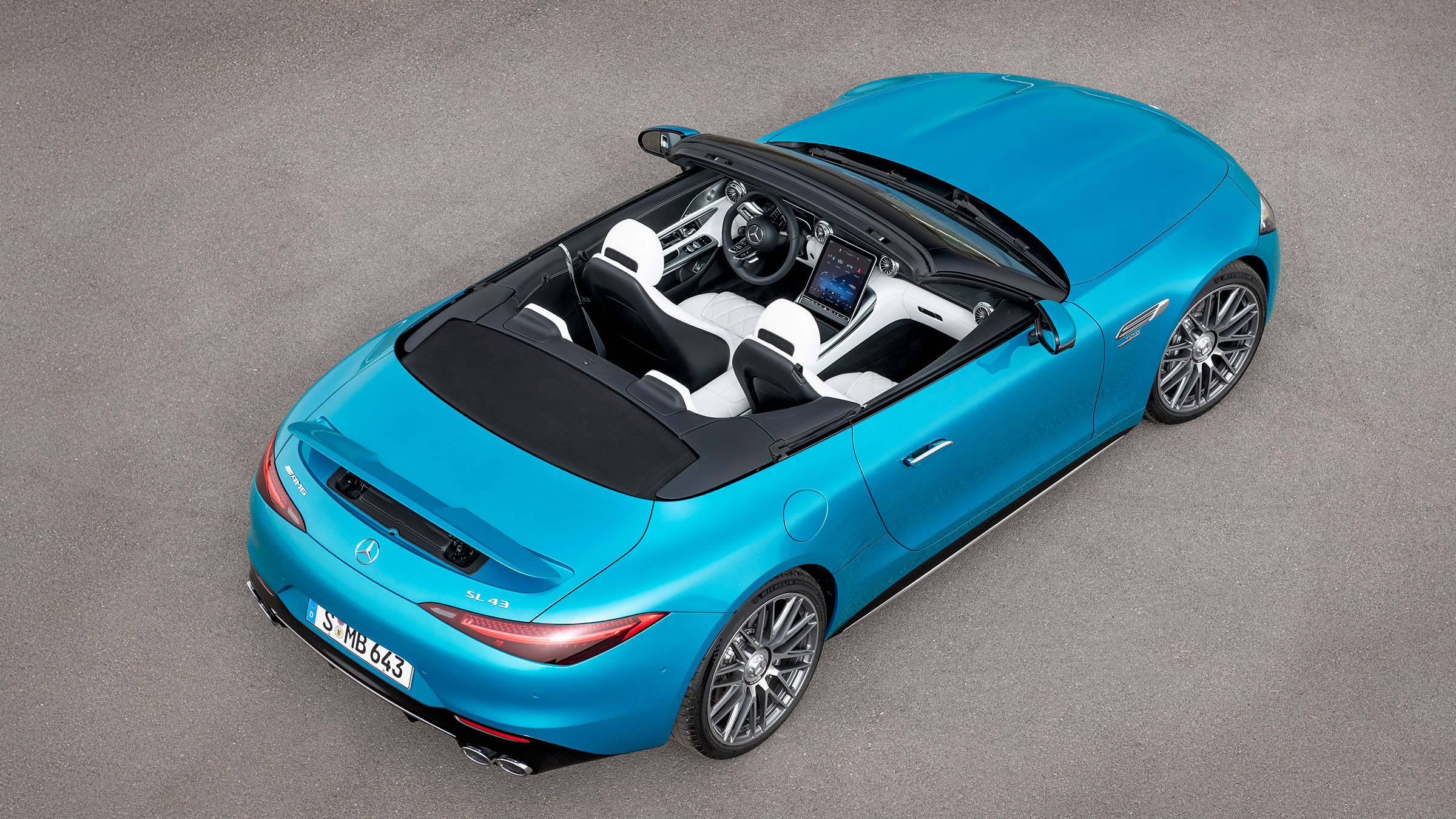 Mercedes SL43 – top rear
