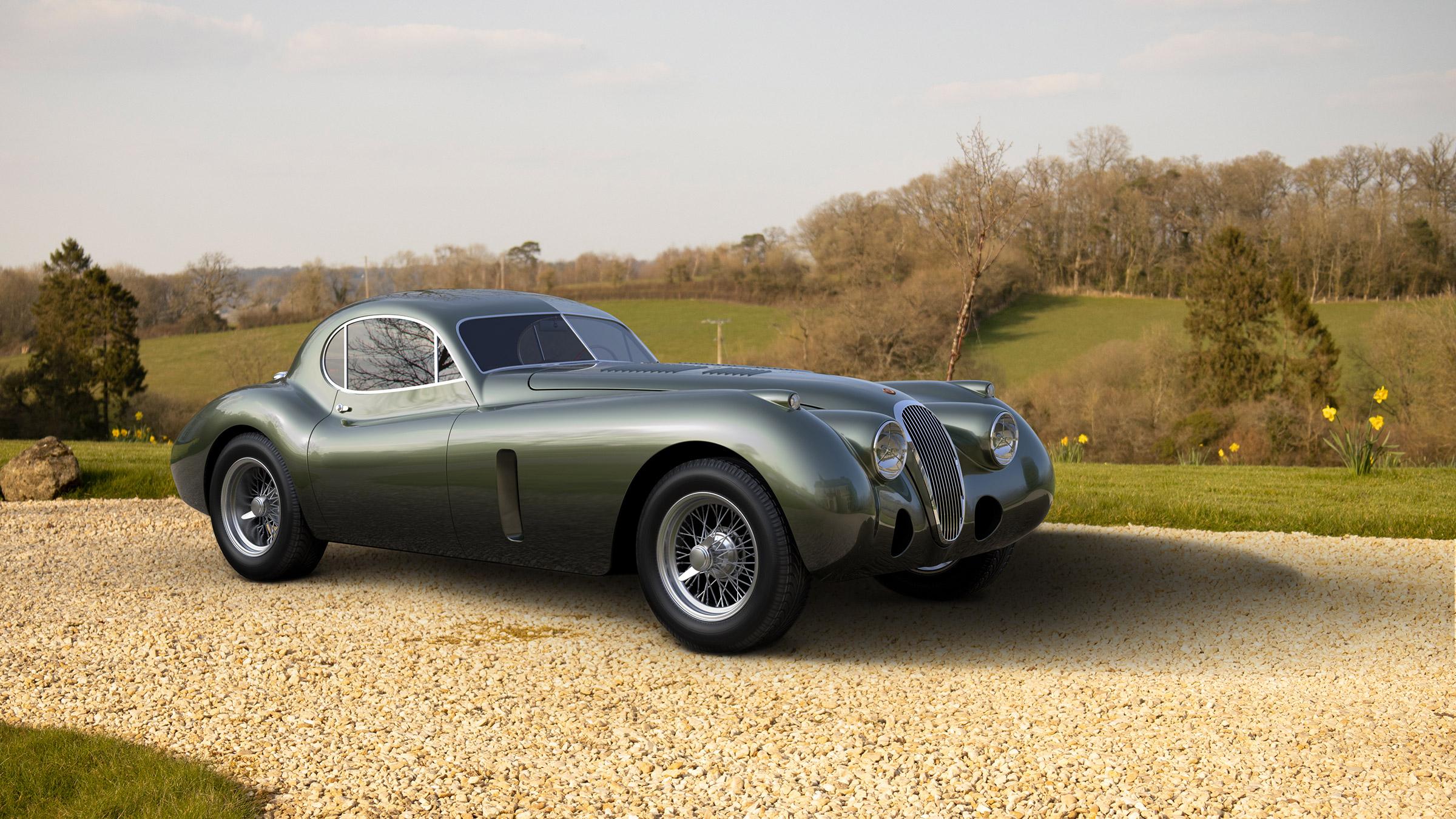 Thornley Kelham Jaguar XK European – front quarter