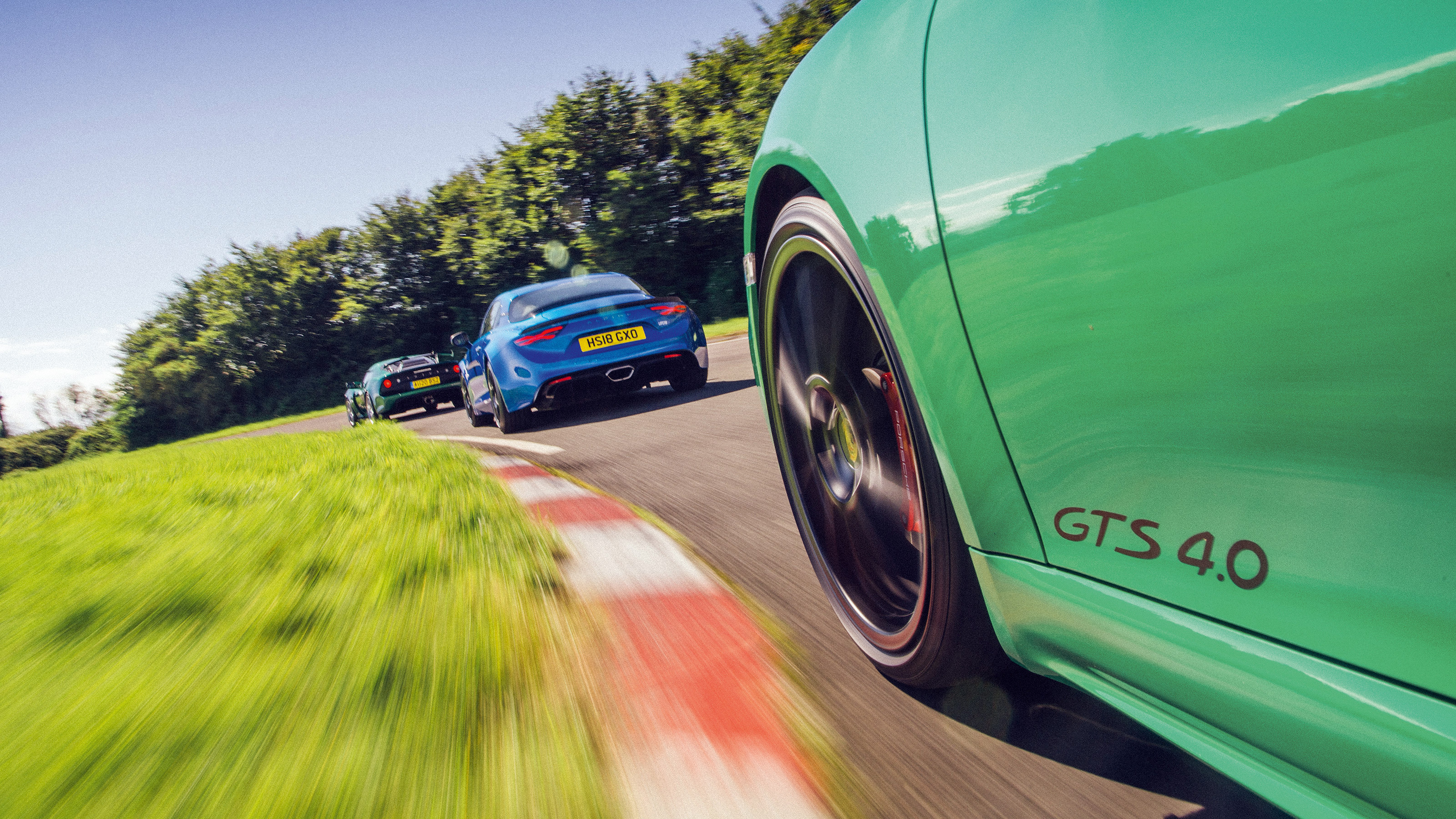 Porsche Cayman GTS 4.0 v Life110 Alpine A110 v Lotus Exige Sport 410