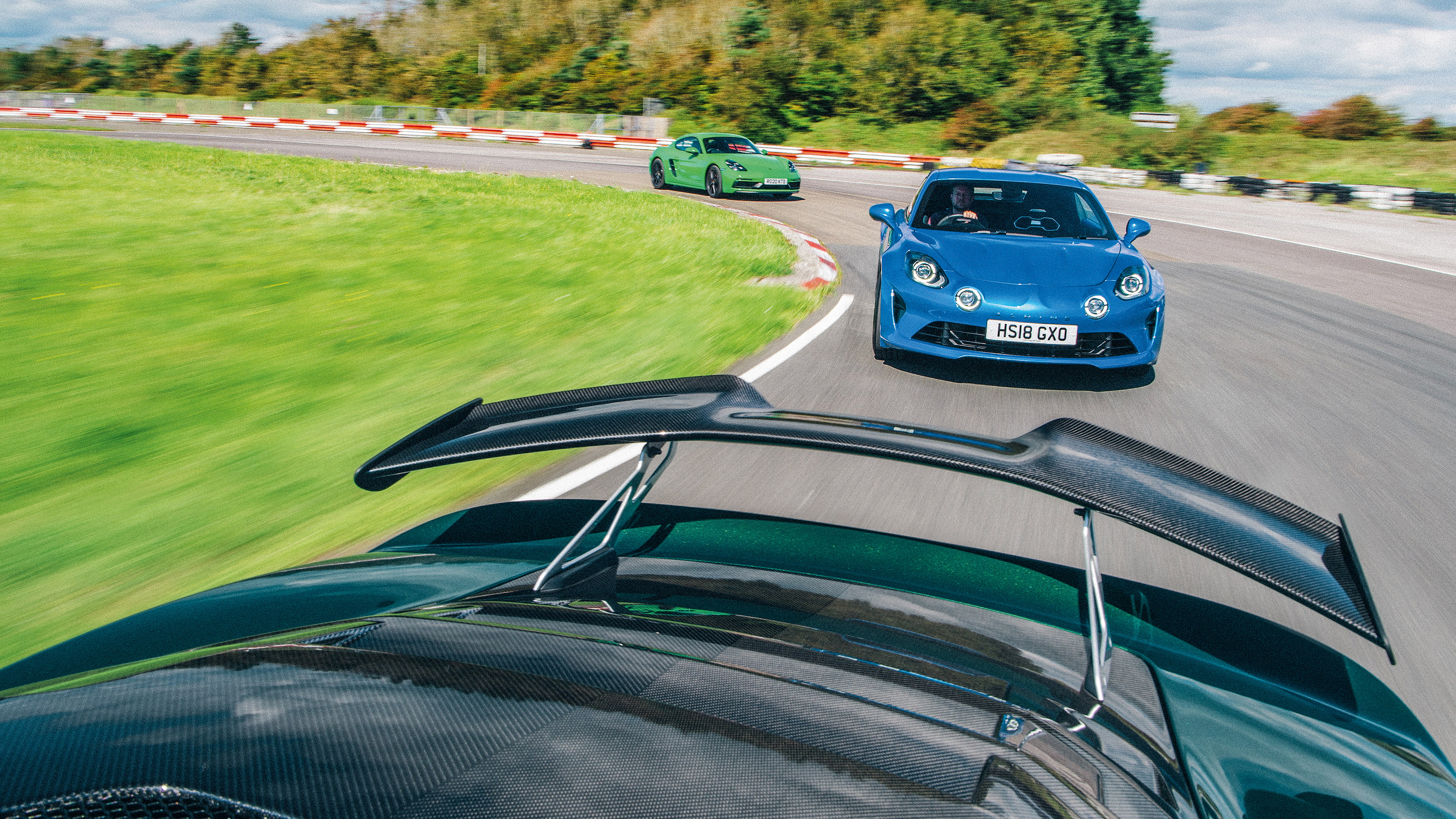Porsche Cayman GTS 4.0 v Life110 Alpine A110 v Lotus Exige Sport 410