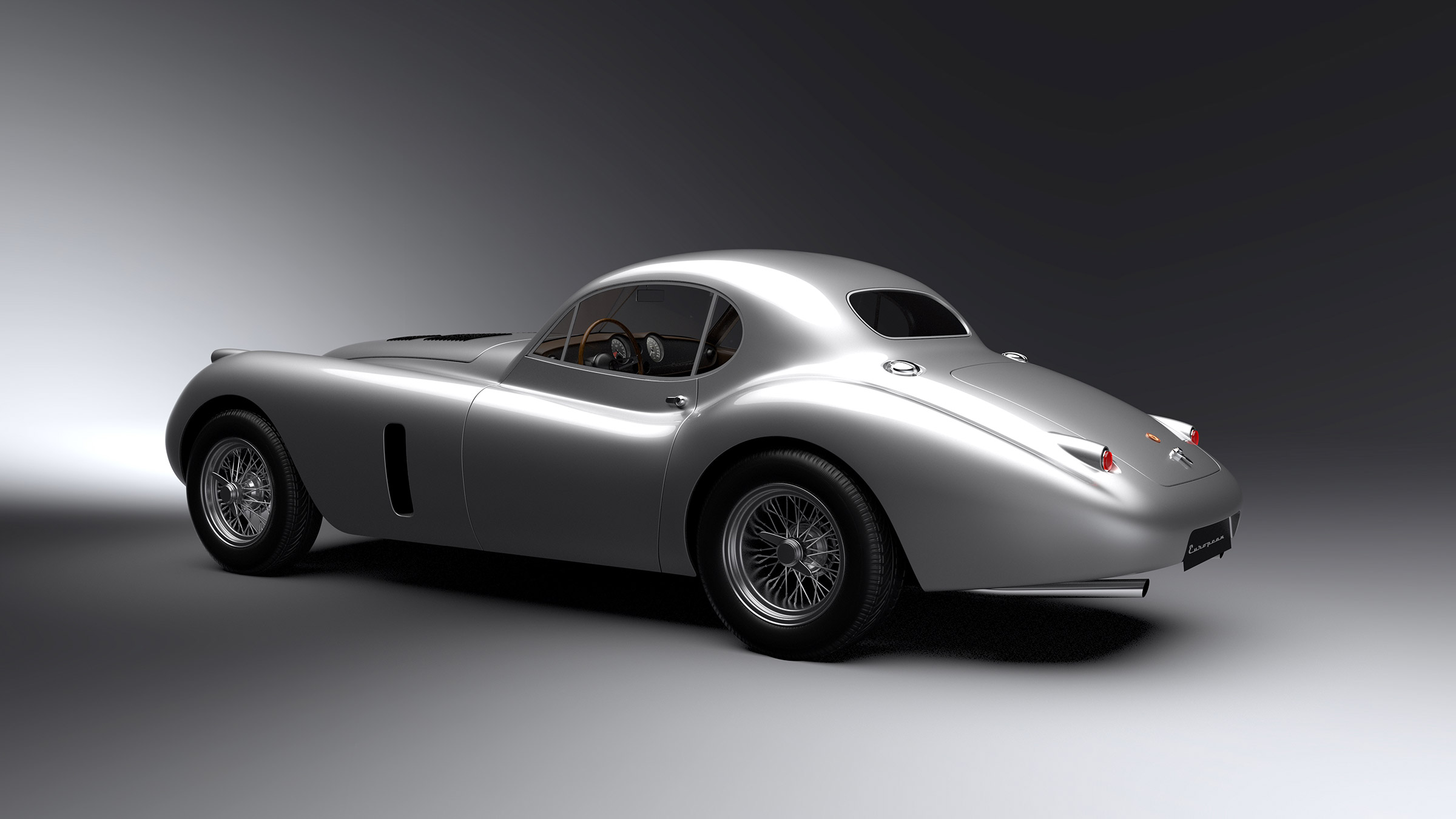 Thornley Kelham Jaguar XK European – rear quarter