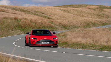 Aston Martin V12 Vantage review – front cornering