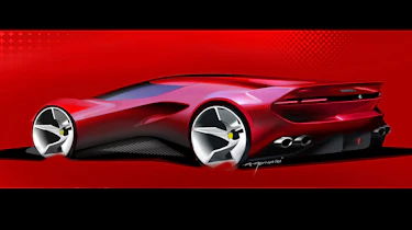 Ferrari SP48 – rear sketch