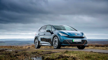 Cupra Born UK – front quarter