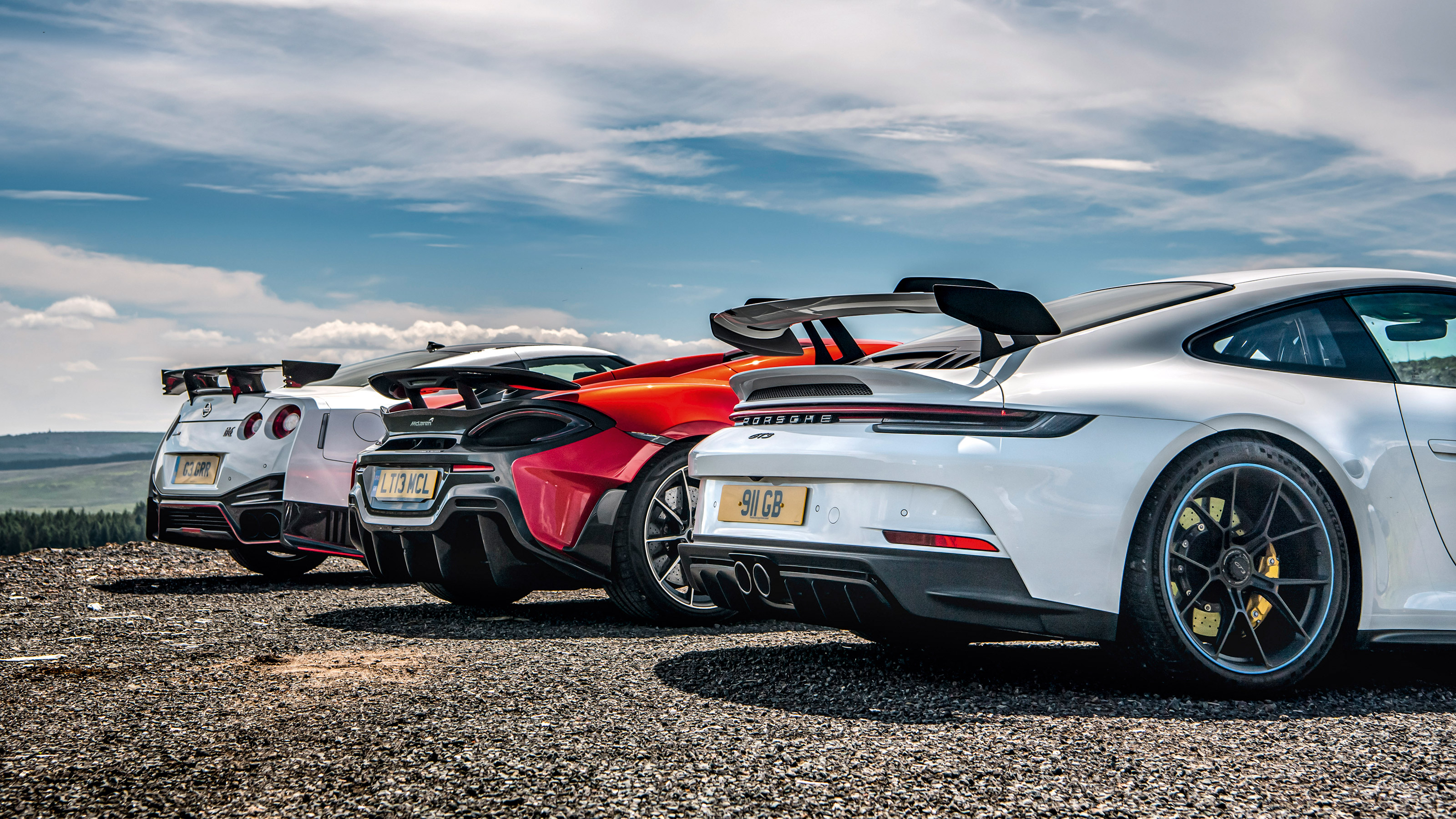 McLaren 600LT v Porsche 911 GT3 v Nissan GT-R Nismo