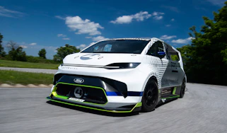 Ford Pro Electric SuperVan – front quarter