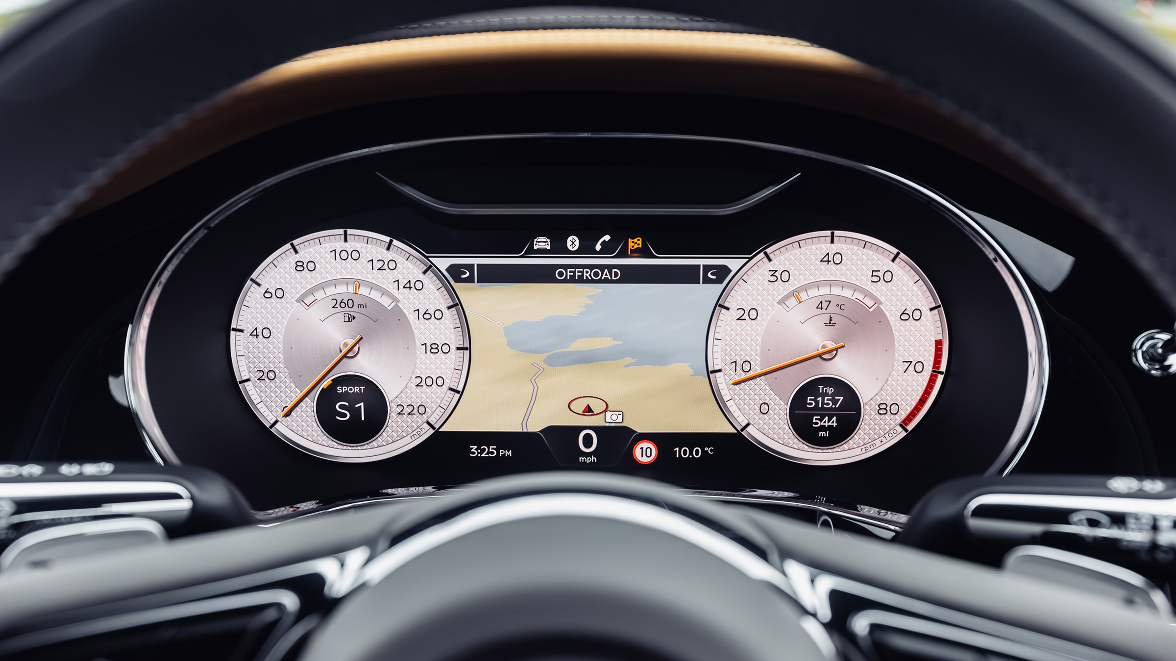 Bentley Continental GT Mulliner W12 – dials