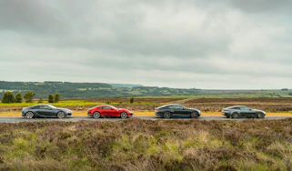 Ferrari Roma v Lexus LC500 v Bentley Continental GT V8 v Aston Martin DB11 AMR