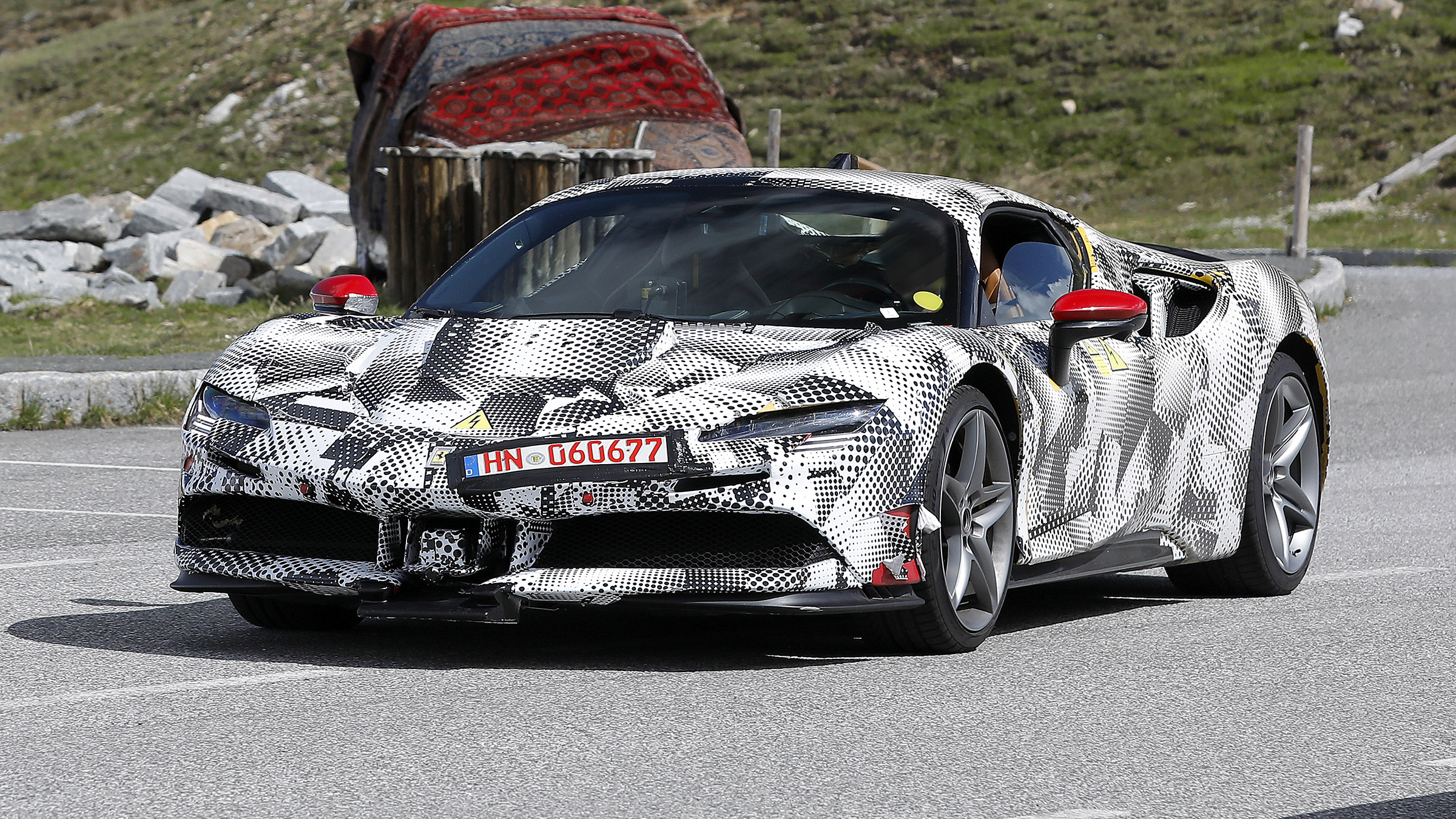 Ferrari SF90 mule – front