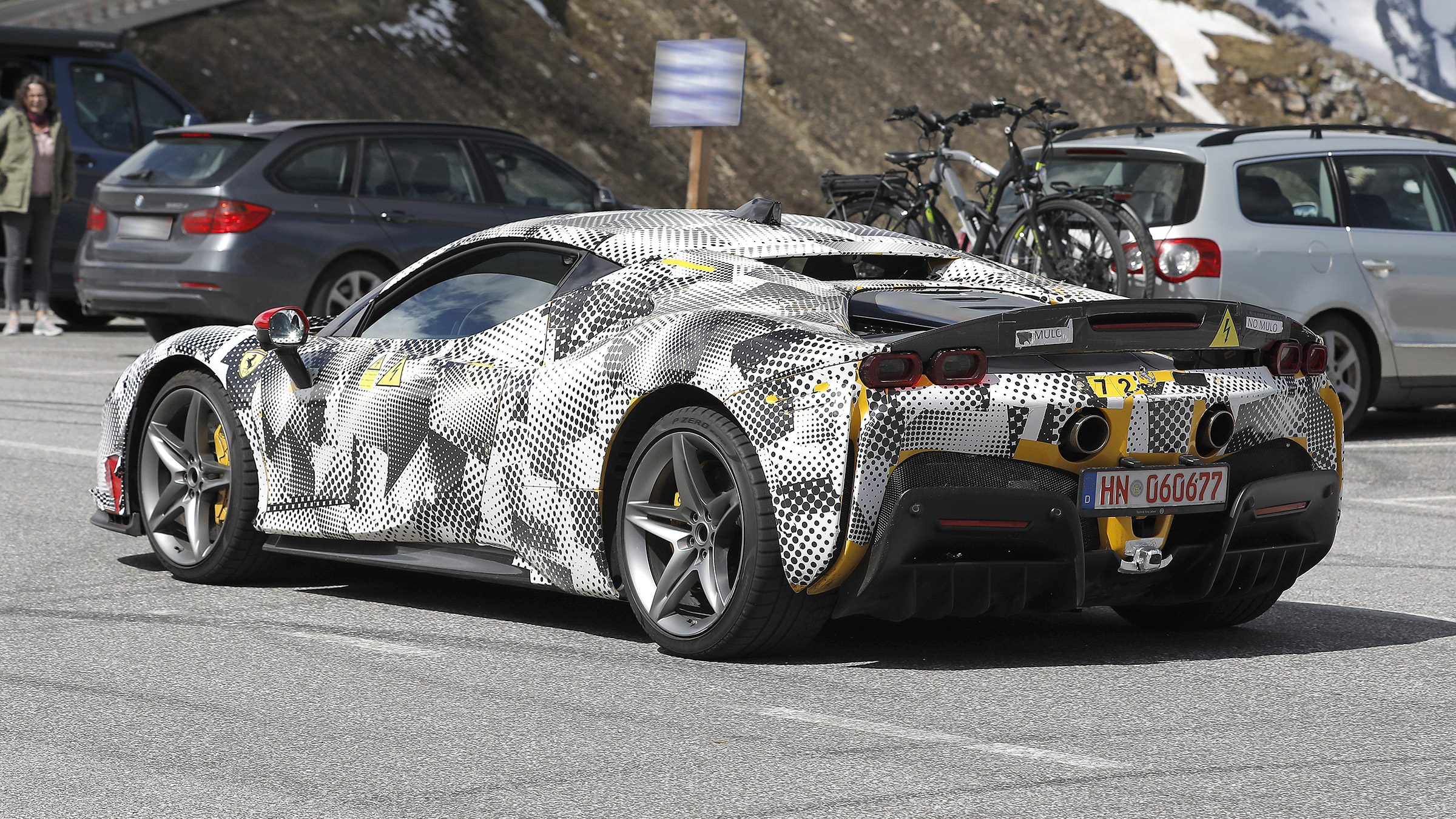 Ferrari SF90 mule – rear quarter