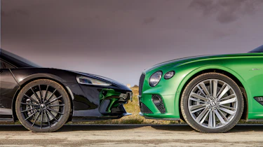McLaren GT and Bentley Continental GT Speed