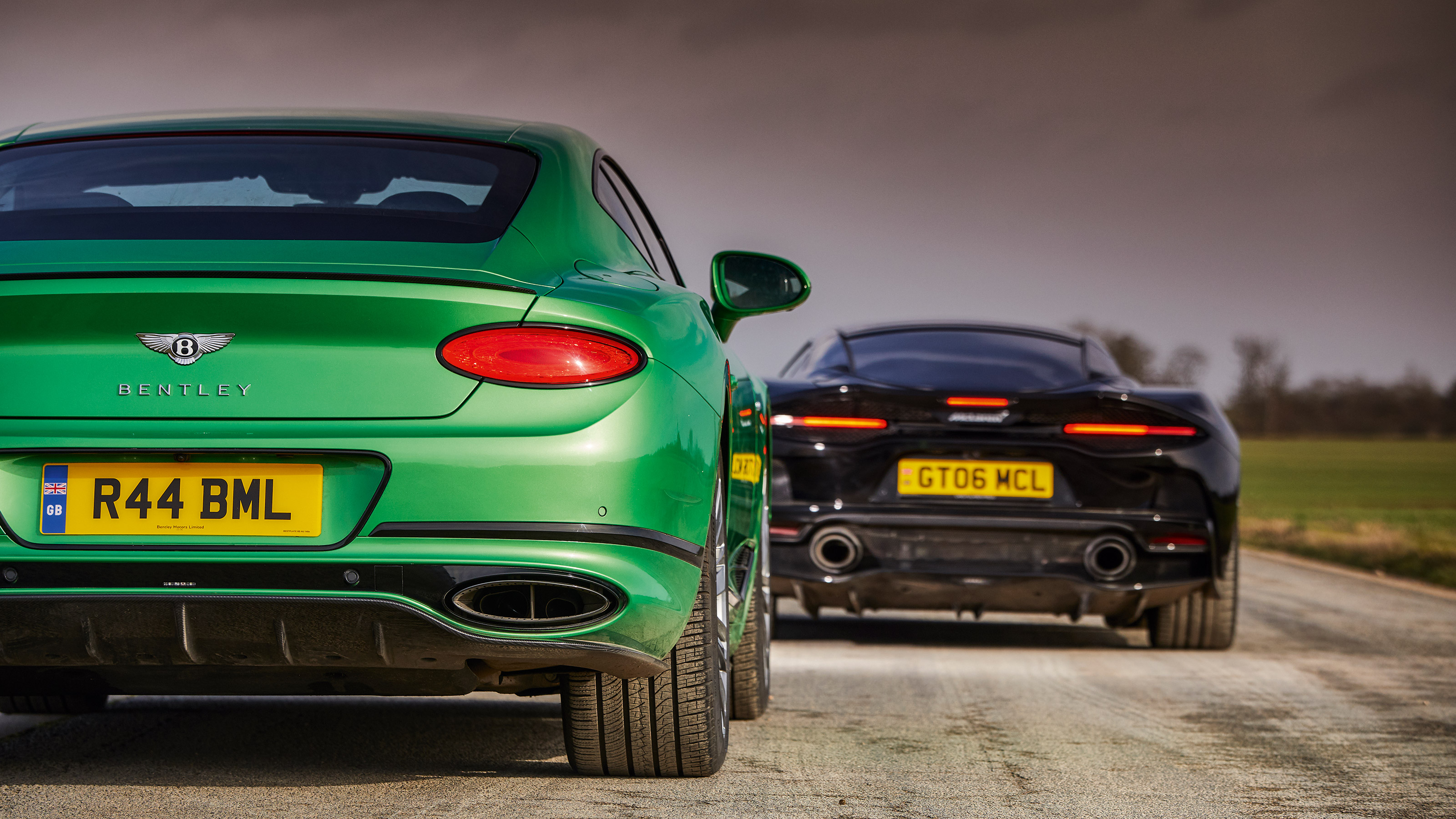 McLaren GT and Bentley Continental GT Speed
