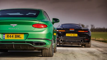 McLaren GT and Bentley Continental GT Speed