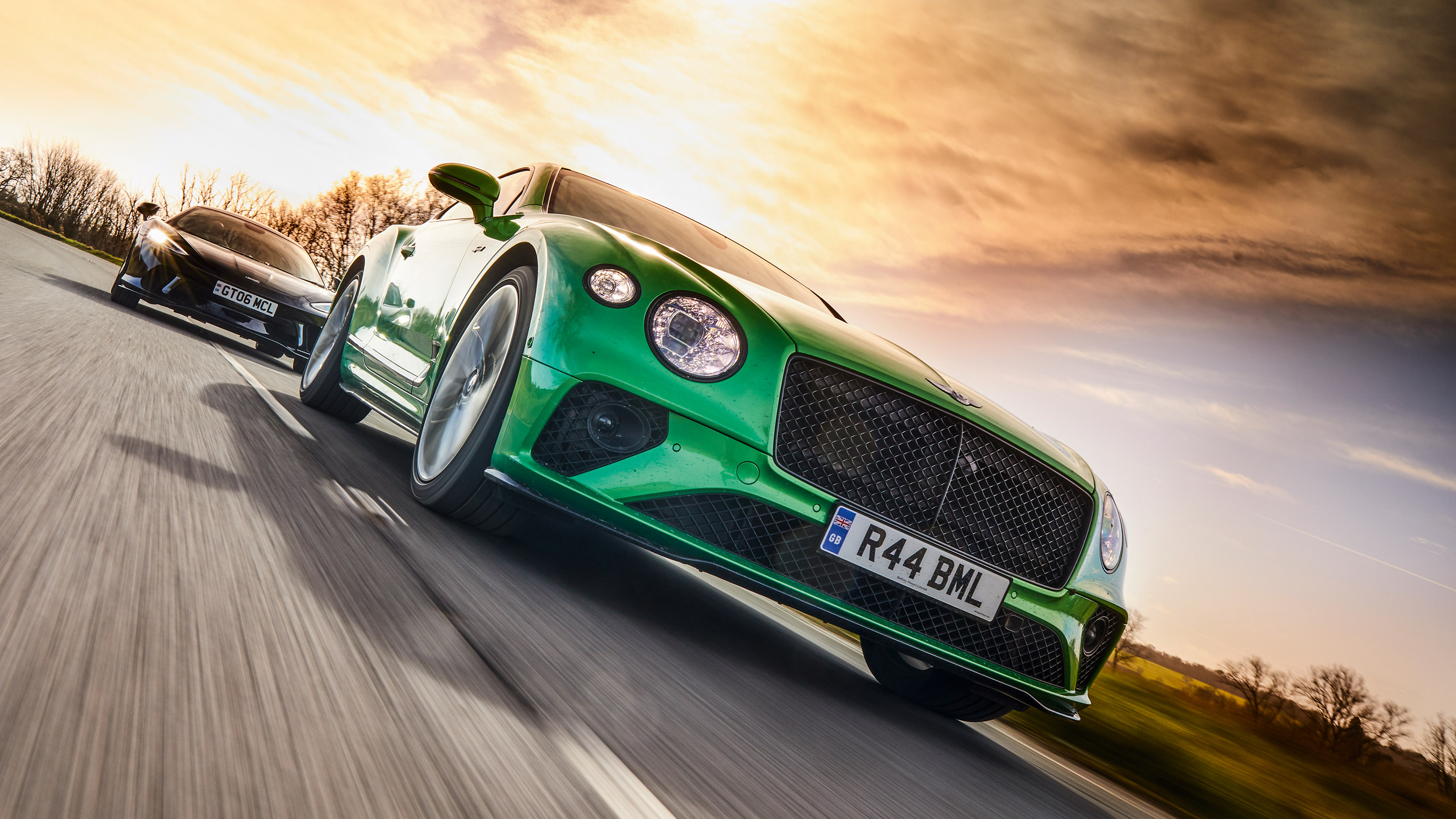 McLaren GT and Bentley Continental GT Speed