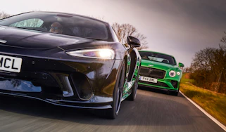 McLaren GT and Bentley Continental GT Speed