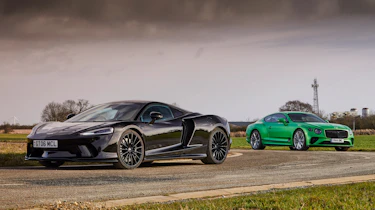 McLaren GT and Bentley Continental GT Speed